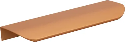 Produktbild von Edelstahl Möbelgriff 130 mm in Kupfer mit mattem Finish – Modern, ovaler Schrankgriff für stilvolle Inneneinrichtungen.