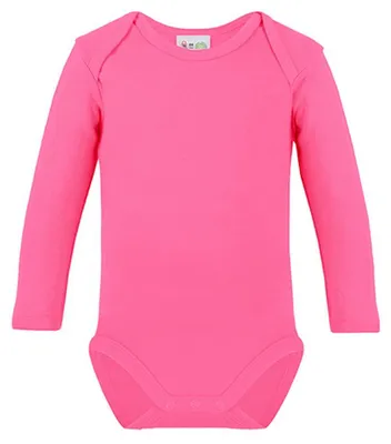 Produktbild von Link Kids Wear - "Bio" Bodysuit für Baby Langärmlig LT5816 (80) (Kirsche)