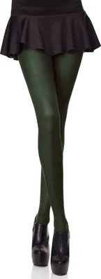 Image de Collants colorés pour femmes Merry Style en microfibre 40 deniers (vert bouteille, taille M).