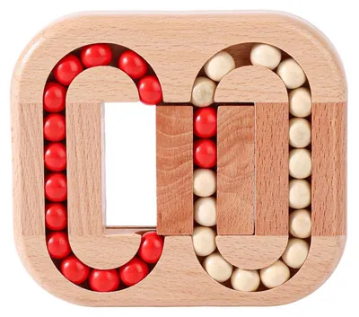 Produktbild von Rotierendes Magic Bean Puzzle Holz Denkspiel Sensorikspiel für Kinder und Erwachsene