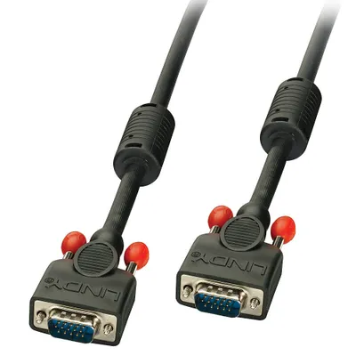 Produktbild von Lindy 36371 VGA-Kabel 0,5 m VGA (D-Sub) Schwarz