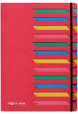 Immagine prodotto di PAGNA 24141-01 Ordnungsmappe 12 Tlg. rot