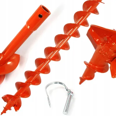 Produktbild von Bohrgerät für Boden, Durchmesser 80 mm, Länge 800 mm, Doppelspiralbohrer
