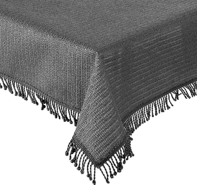 Produktbild von Tischdecke Gartentischdecke Anthrazit 130x160 cm Weichschaum Outdoor PVC rechteckig Terrasse Balkon rutschfest
