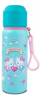 Image de Coolpack, Gourde métallique/thermos Hello Kitty Rose 1 - Bleu clair (10838PTR) - PATIO