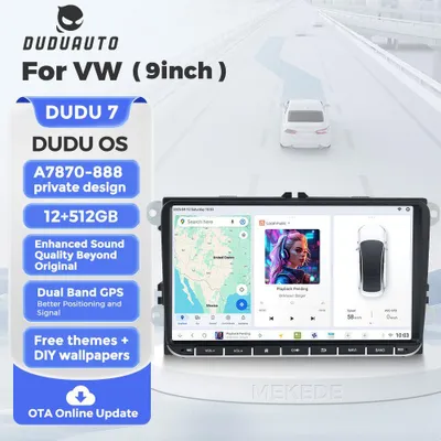 Immagine prodotto di Autoradio da 9 pollici, sistema Android 13, doppio DIN, con GPS e Wi-Fi