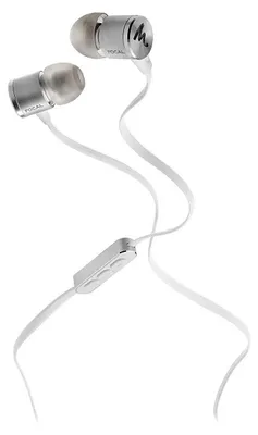 Productafbeelding van Spark in-ear hoofdtelefoon met microfoon en afstandsbediening, anti-klit kabel, lichtgewicht (14 gram), zilverkleurig