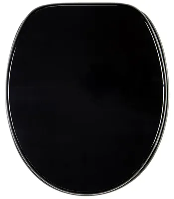 Produktbild von SANILO® WC-Sitz Schwarz, Toilettendeckel direkt vom Hersteller, Klodeckel, Klobrille, WC Deckel, Toilettensitz, Toilettenbrille, WC Brille