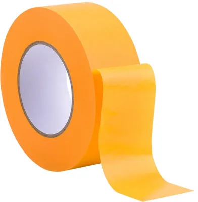 Immagine prodotto di Nastro adesivo professionale oro 50 m rotolo x 60 mm - nastro crespo oro per pittori - nastro per mascheratura per pittori e decoratori - crespo per interni ed esterni - crespo per pittori - nastro adesivo versatile per lavori di pittura