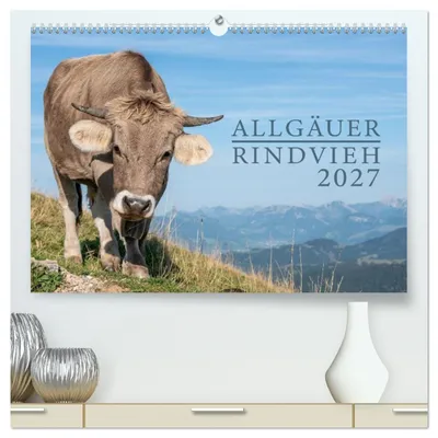 Produktbild von Allgäuer Rindvieh 2027 (hochwertiger Premium Wandkalender 2027 DIN A2 quer), Kunstdruck in Hochglanz