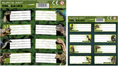 Obrázok produktu pre Nálepky do zápisníka s dinosaurami