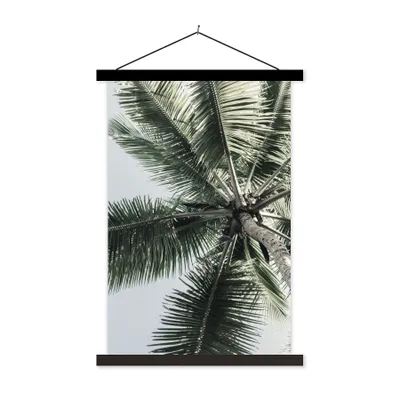 Produktbild von MuchoWow® Textilposter Palme - Tropisch - Sommer 40x60 cm mit schwarzem Rahmen - Wanddekorationen