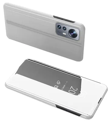 Produktbild von Für Xiaomi 12 / 12X Smart Cover Clear View Hülle Handy Tasche Etui Case Silber