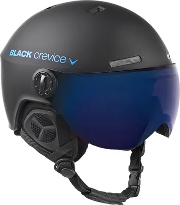 Produktbild von BLACK CREVICE Ski-& Snowboardhelm - Modell GSTAAD | Visierhelm | Farbe: Black/Blue