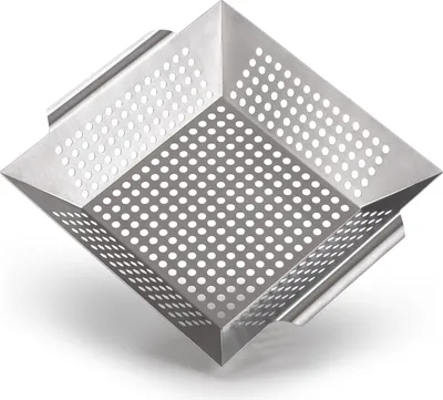 Produktbild von Blumtal Grillschale aus 100% Edelstahl - perfekt für Grillgemüse, Grillkorb geeignet für alle Grillarten, Grillzubehör, Spülmaschinengeeignet