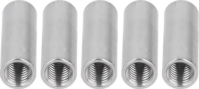 Image de 5PCS M12 Cylindrical Coupling Nuts 304 Stainless Steel Female Thread Round Connector Nut