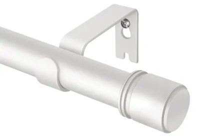 Ausziehbare Vorhangstange Weiß 80-305 cm, 25 mm