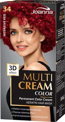 Produktbild von JOANNA Multi Cream Color Haarfärbemittel 34 Intensives Rot