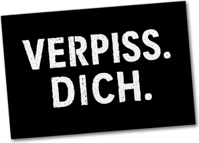 Produktbild von Lustiger Verpiss Dich Souvenir Magnet