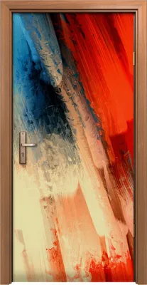 Produktbild von Türposter 90x200 cm Türaufkleber Türtapete Türfolie Klebefolie Wand Kunst Bild Abstrakte Malerei