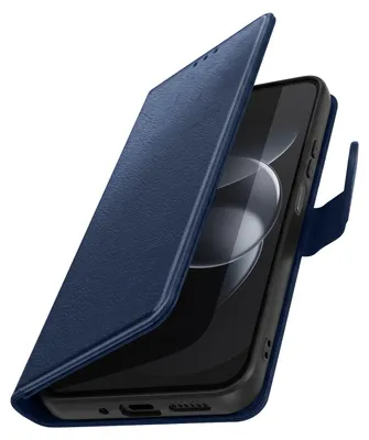 Productafbeelding van Avizar, klaphoes voor de Redmi Note 17 Pro, Chesterfield-serie, met standaardfunctie, nachtblauw