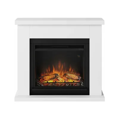 Image de Cheminée électrique décorative "Frode" Blanche - Powerflame