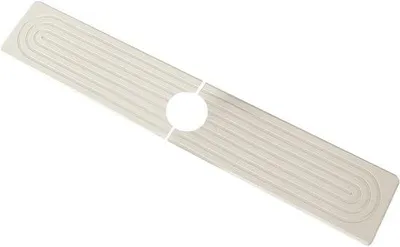 Productafbeelding van Kraanmat Gootsteen - Aanrechtbeschermer - Keuken Droog Houden - Sneldrogend Materiaal - 40x10 cm - Wit