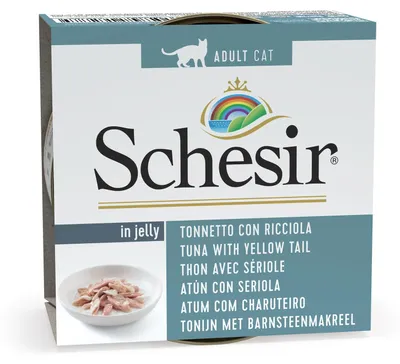 Produktbild von Schesir Katze aus Gelee, 85 g, Thunfisch und Ricciola