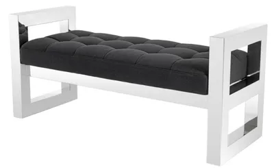 Produktbild von Casa Padrino Luxus Wohnzimmer Sitzbank 128 x 48 x H. 58,5 cm - Luxus Hotel Kollektion