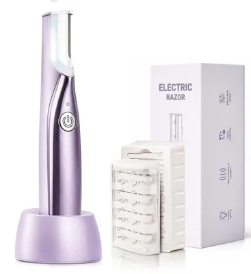 Produktbild von Sonic Dermaplaning Tool für Damen, Dermaplaning-Rasierer – Wiederaufladbar, 13 Klingen, leiser Motor – Sanftes Entfernen von Flaum & Hautschüppchen