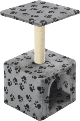 Obrázok produktu pre vidaXL Škrabadlo pre mačky Sisal 55 cm Grey Paw Print