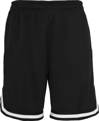 Image de Urban Classics TB243 | Stripes Mesh Shorts S à 3XL - Couleur : blkblkwht - Taille : S