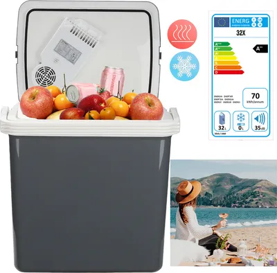 Immagine prodotto di Jiubiaz 32 litri 2in1 borsa termica elettrica Borsa termica isolata Thermobox Mantenere caldo box Auto Camping Thermal cool box