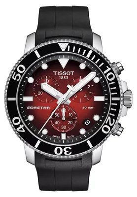 Immagine prodotto di Tissot Seastar 1000 Cronografo Rosso Nero 45,5 mm Cinturino