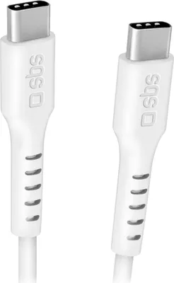 Zdjęcie produktu dla SBS TECABLE3MTCC240W, 3 m, USB C, USB C, USB 2.0, 0,48 Gbit/s, Biały