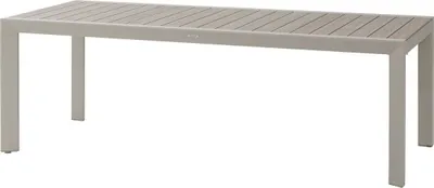 Produktbild von Gartentisch "évasion" holzoptik leinen &amp ton 8 plätze lates aus aluminium  - Hespéride