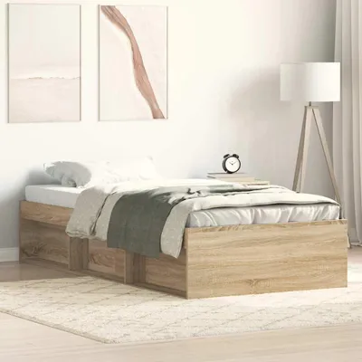 Obrázok produktu pre vidaXL Bettgestell Sonoma-Eiche 90x190 cm