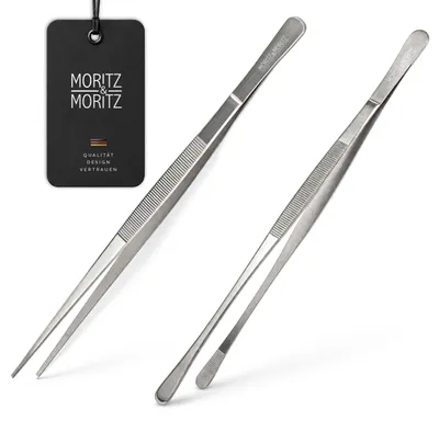 Productafbeelding van Moritz & Moritz keukentangset, 2 stuks, 30 cm, roestvrij staal, zilverkleurig