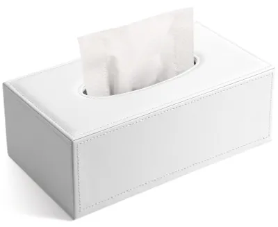 Productafbeelding van Luxe Tissuebox van PolyurethanLeer met Marmerstructuur