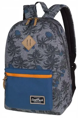 Obrázek produktu pro Školní batoh CoolPack Grasp šedý s listy 25l