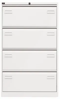 Produktbild von Bisley Hängeregistratur Schrank Light - 4 Schübe - Farbe: Verkehrsweiß