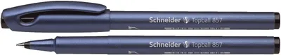 Image de Schneider 8571 Roller à encre Topball 857 - bleu acier/noir, 0,6 mm, avec capuchon