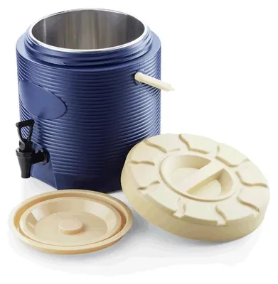 Produktbild von Thermogetränkebehälter blau mit Schraubdeckel, 12 l