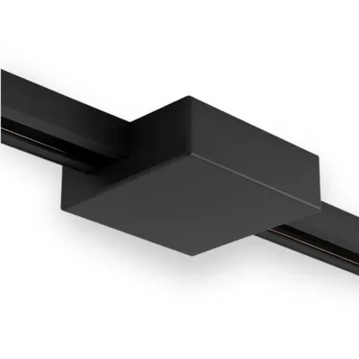 Produktbild von Qub Deckenplatte quadratisch für 1-Phasen Schienensystem Schwarz