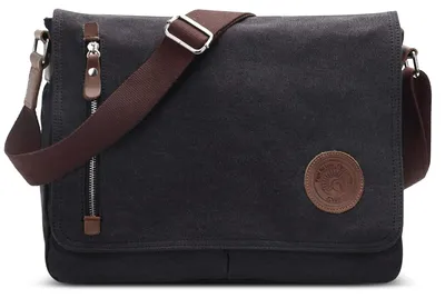 Immagine prodotto di Omgoods - Borsa a tracolla da uomo - Borsa a tracolla multifunzionale in tela