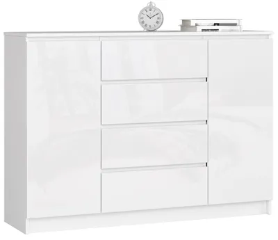 Obrázek produktu pro AKORD Furniture Factory OP0LKOMBIA007, Bílá, 4 zásuvka/zásuvek, Lesklý, 4 police/polic, 2 dveře/dveří, 16 mm