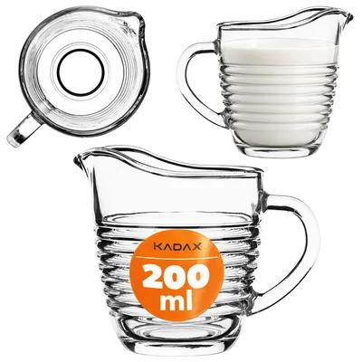 Obrázok produktu pre KADAX džbán "Sutri", džbán na mlieko s uchom, džbán na smotanu, džbán, džbán na mlieko 200 ml, pruhovaný, Obrázok generovaný UI