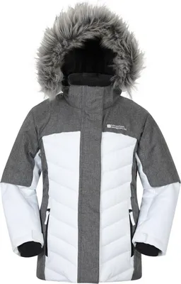 Produktbild von Mountain Warehouse - "Pyrenees" Skijacke für Kinder, Wattiert MW4594 (128) (Weiß)