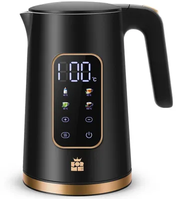 Wasserkocher 1,7 L, Temperaturwahl 40-100 °C, LED-Display, Warmhaltefunktion