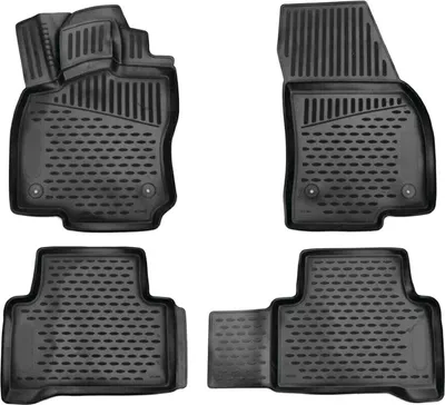 Produktbild von OMAC Fußmatten für VW Touran 2015-2021 3D Passform Hoher Rand Gummimatten Schwarz